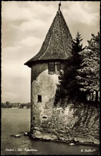 Ansichtskarte Lindau (Bodensee) Partie am Pulverturm 1960