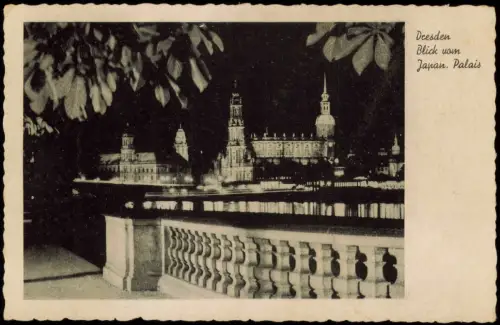 Ansichtskarte Äußere Neustadt-Dresden Blick vom Japanischen Palais 1941