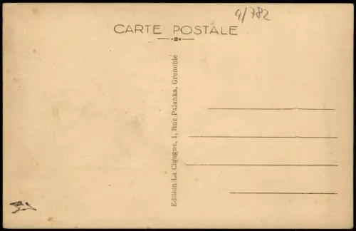 Grenoble Panorama-Ansicht Vue générale et la Chaîne de Belledonne 1920