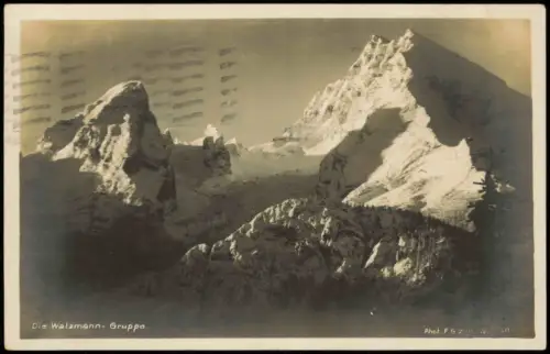Ansichtskarte Berchtesgaden Umland-Ansicht Alpen Die Watzmann-Gruppe 1928