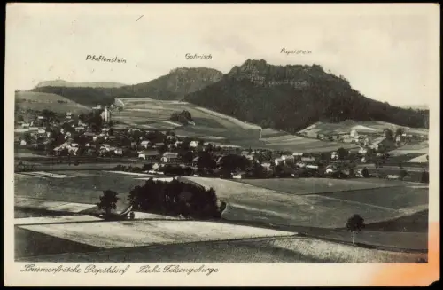 Papstdorf-Gohrisch (Sächs. Schweiz) Panorama Felsengebirge 1939