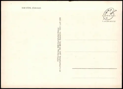 Ansichtskarte Vöhl Luftbild 1981