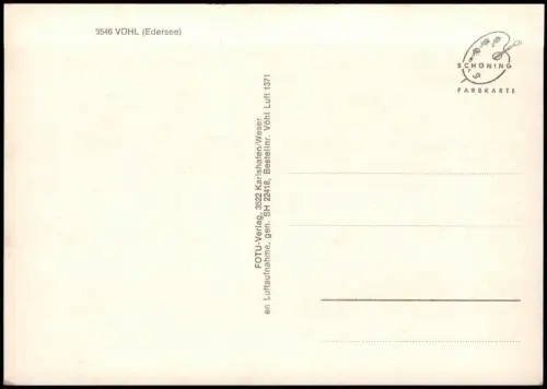 Ansichtskarte Vöhl Luftbild 1980