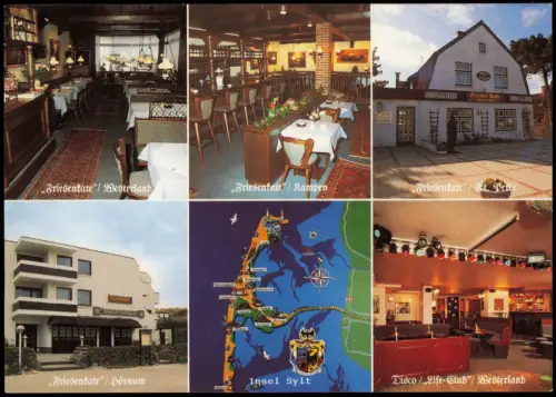 Ansichtskarte Westerland-Sylt Mehrbild Restaurant Friesenkate 1979