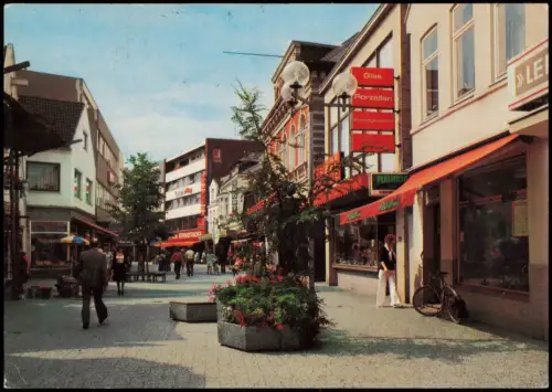 Ansichtskarte Delmenhorst Demost Fußgängerzone Lange Straße 1978