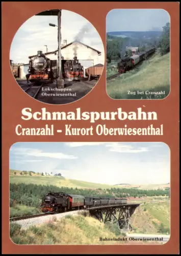 Eisenbahn Dampflokomotive Schmalspurbahn Cranzahl Oberwiesenthal 1990