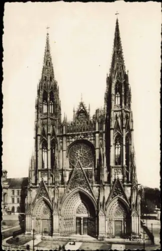 CPA Rouen Eglise Saint-Quen Fotokarte 1962