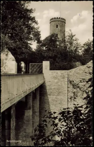 Ansichtskarte Bielefeld Burg Sparrenburg - Eingang 1956