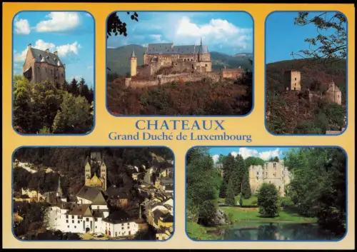 Postcard Luxemburg La Rochette Vianden Beaufort Clervaux 1981
