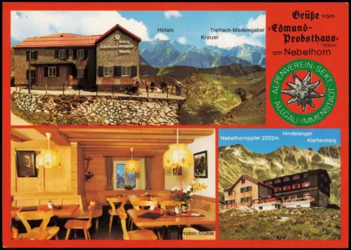 Ansichtskarte Oberstdorf (Allgäu) Mehrbild Edmund Probsthaus - Gastraum 1991