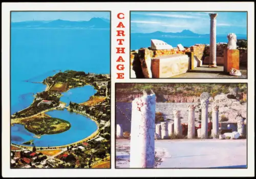 Postcard Karthago Historische Bauwerke Mehrbild Tunesien 1999
