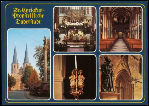 Ansichtskarte Duderstadt St. Cyriakus-Probsteikirche 1995