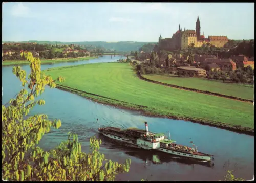 Ansichtskarte Meißen Blick von Proschwitz ins Elbtal 1980