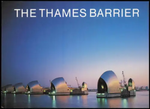 Postcard .Großbritannien England Thames Barrier 1989