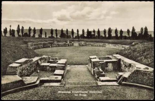 Ansichtskarte Brugg römisches Amphitheater 1952