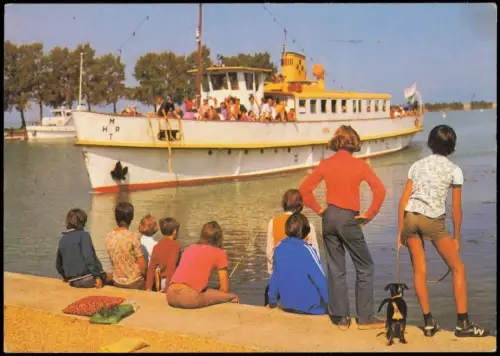 Postcard .Ungarn Balaton Balatonrol Ausflugsschiff 1972