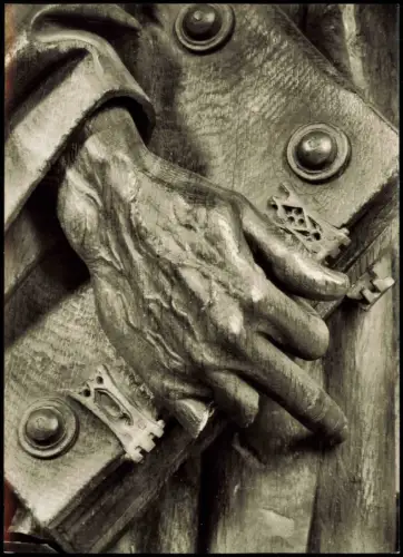 Kalkar Calcar Nikolai-Kirche Hand des Johannes Kreuzigungsgruppe 1962