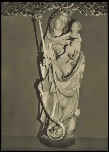 Lindenhardt-Creußen Ev. Kirche Maria mit Kinde Nürnbergerschule 1963