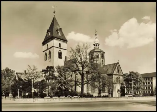 Ansichtskarte Hameln Partie an der Münsterkirche 1962