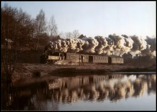Ansichtskarte .Sachsen Fichtelbergbahn bei Hammerunterwiesenthal 1991