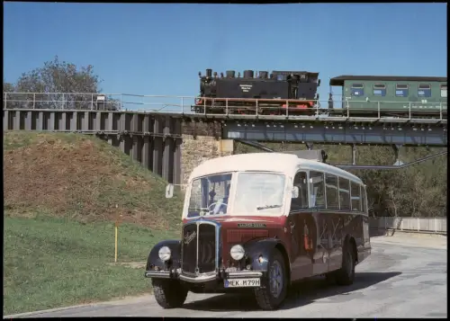 Ansichtskarte .Sachsen Fichtelbergbahn am Hüttengrundviadukt 2006