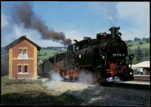 Steinbach-Jöhstadt (Erzgebirge) Bahnhof Preßnitztalbahn Schmalspurbahn 2000