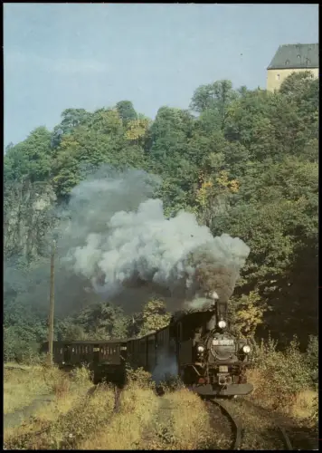 Schmalspurbahn Wolkenstein - Jöhstadt Verkehr Zug Lokomotive 1986