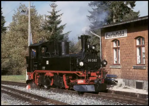 Carlsfeld-Eibenstock Schmalspurbahn Wilkau-Haßlau–Carlsfeld im Endbahnhof 2006