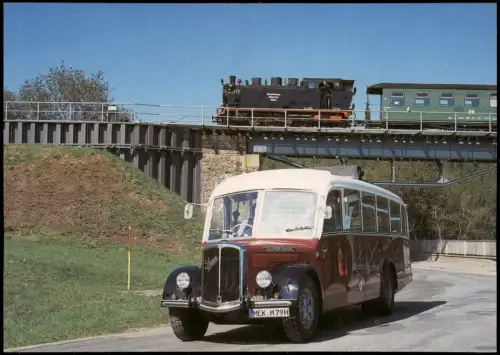 Ansichtskarte .Sachsen Fichtelbergbahn am Hüttengrundviadukt 2006