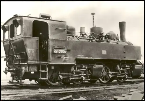 Sammelkarte  Dampflokomotive DDR 99 5906 1970