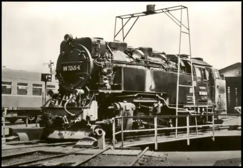 Ansichtskarte  Harzquerbahn Lokomotive 99 7245 1976