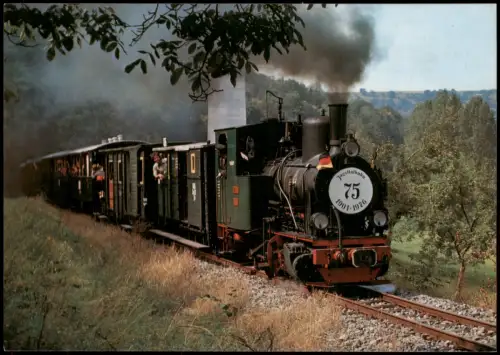 Möckmühl Historischer Dampfzug der Schmalspurbahn Möckmühl - Dörzbach 1977