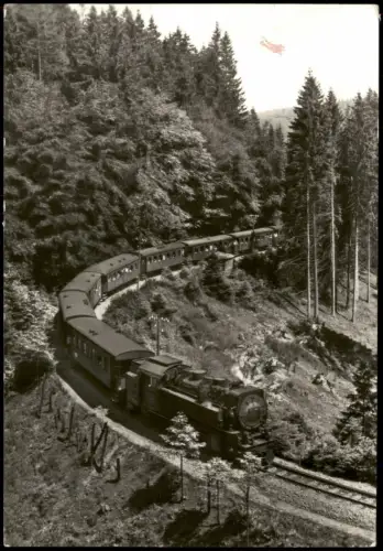 Ansichtskarte  Harzquerbahn / Harzbahn 1983
