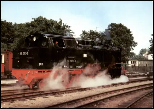 Kühlungsborn Dampflokomotiven im Ostseebezirk: Schmalspurlok 99 2323-6, 1984