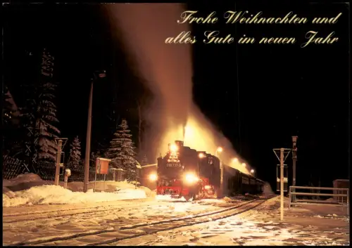 Kretscham-Rothensehma-Neudorf Erzgebirge Lokomotive Schmalspurbahn Bahnhof 1996