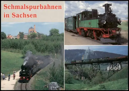Sachsen Schmalspurbahnen   Schönheide Lößnitzgrundbahn und Fichtelbergbahn 1990