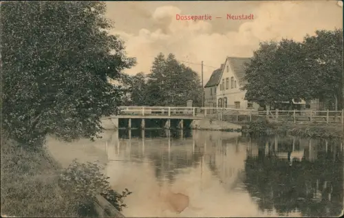 Ansichtskarte Neustadt (Dosse) Dossepartie - Gatshaus 1919