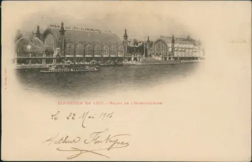 CPA Paris EXPO. PALAIS DE L'HORTICULTURE 1900
