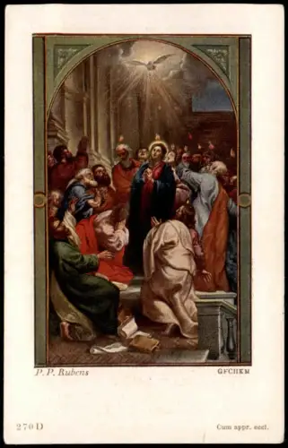 Portrait Geistliche Kirche Religion RS Gemälde Rubens 1950