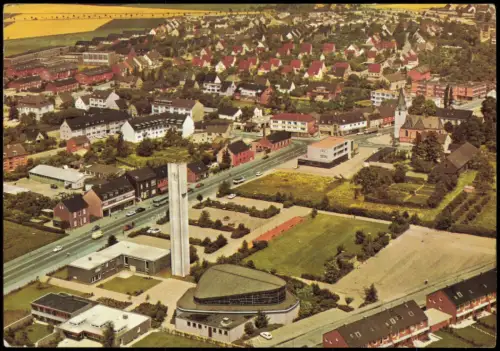 Ansichtskarte Kapellen-Moers Luftbild Luftaufnahme 1974