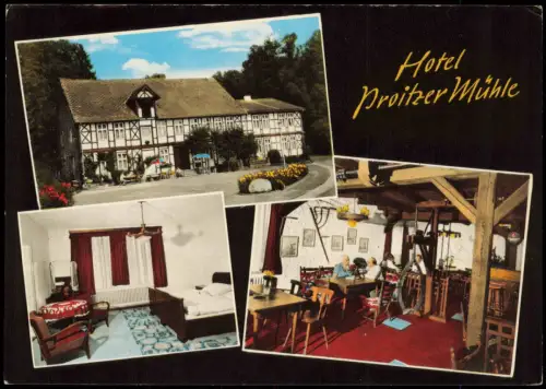 Ansichtskarte Proitze-Schnega 3 Bild Hotel Proitzer Mühle 1971