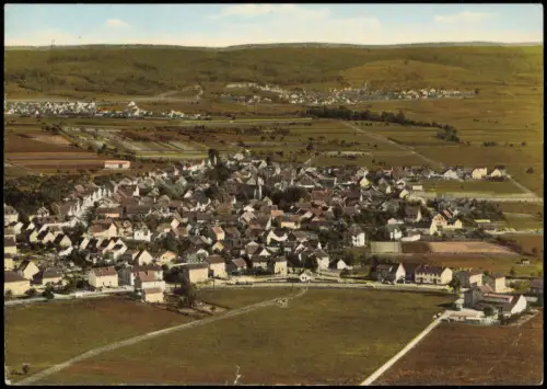 Ansichtskarte Niedermittlau-Hasselroth Luftbild Luftaufnahme 1973