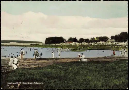 Ansichtskarte Mademühlen Talsperre Haus am See 1962