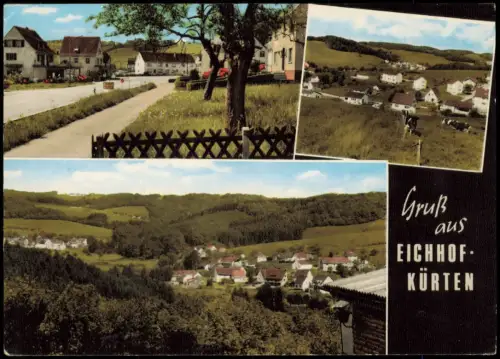 Ansichtskarte Eichhof-Kürten 3 Bild Stadtansichten 1972