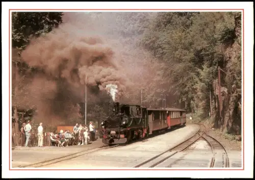 Ansichtskarte Rabenau Bahnhof 1989