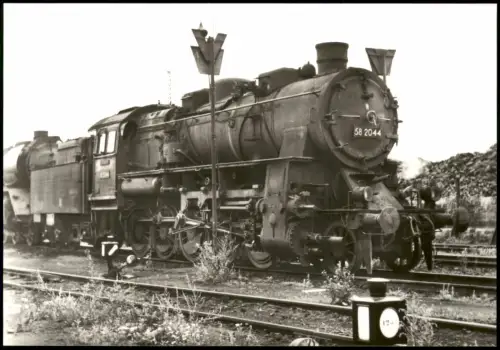 Sammelkarte  Baureihe 58 Eisenbahn Sammlerkarte, Dampflok, Lokomotive 1967