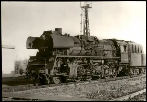 Ansichtskarte  Dampflok Baureihe 50 4006 Neubaulokomotive 1989/1990