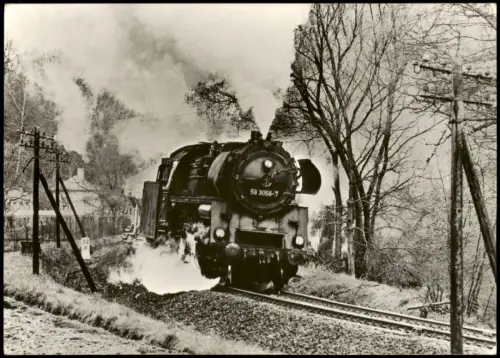 Dampflokomotiven im Einsatz Baureihe 58.30 bei Gera-Süd, 1978 1982