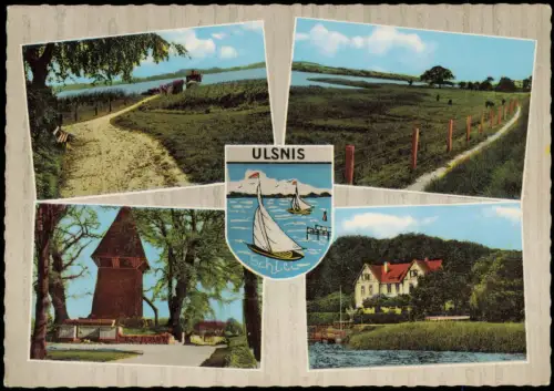 Ansichtskarte Ulsnis Lk Schleswig Flensburg 4 Bild Stadtansichten 1968