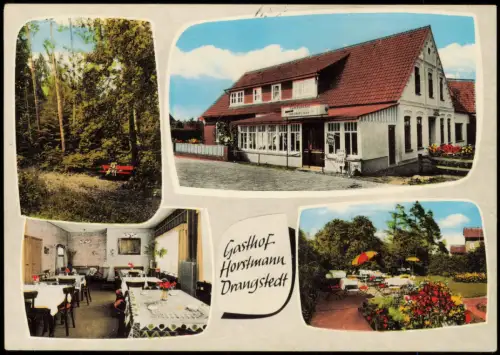 Ansichtskarte Drangstedt-Geestland Gasthof Horstmann, Mehrbildkarte 1969